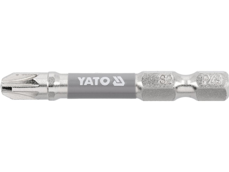 Набір біт Pozidriv PZ3 50 мм YATO YT-78025, 1/4", S2, 2 шт