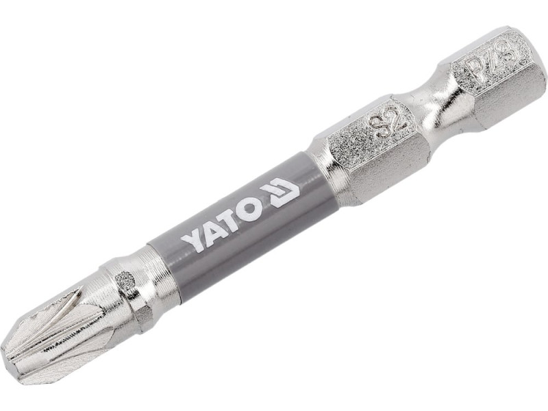 Набір біт Pozidriv PZ3 50 мм YATO YT-78025, 1/4", S2, 2 шт