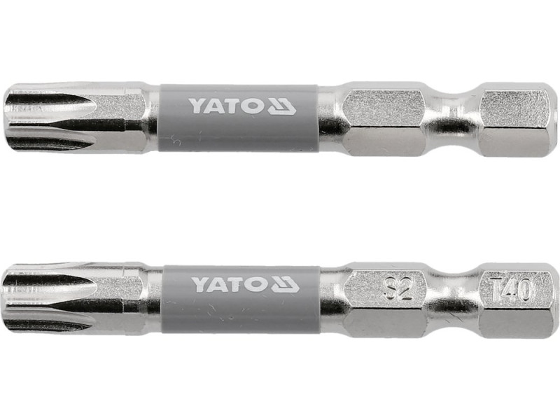 Набор бит Torx T40 50 мм YATO YT-78036, сталь S2, 2 шт