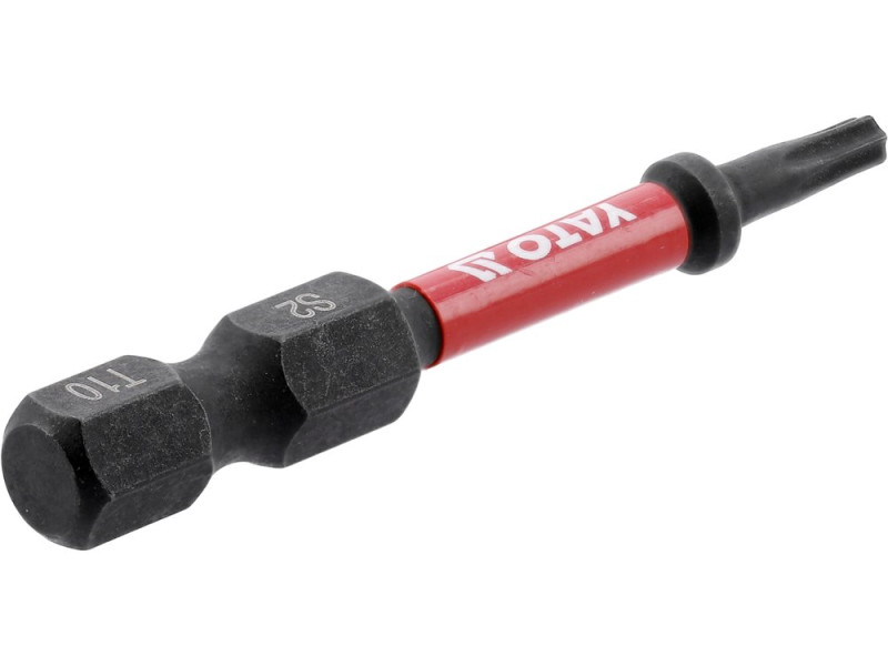 Набір біт ударних Torx T10 1/4" 50 мм YATO YT-78051, S2, 2 шт