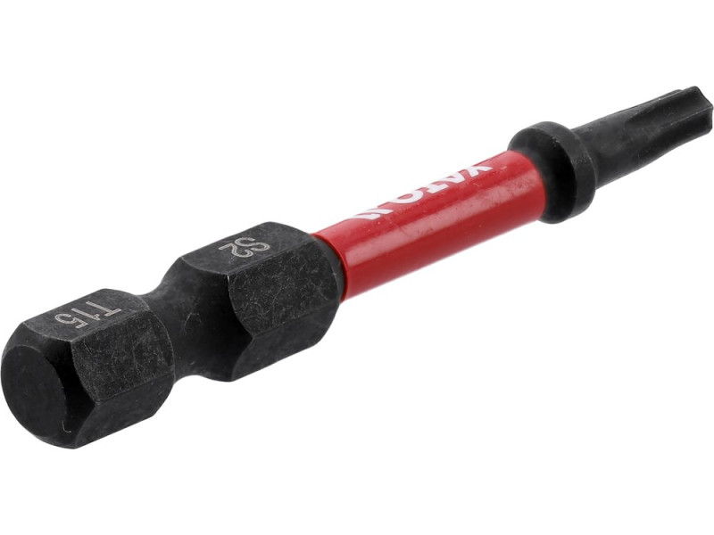 Набор бит ударных Torx T15 1/4" 50 мм YATO YT-78052, S2, 2 шт