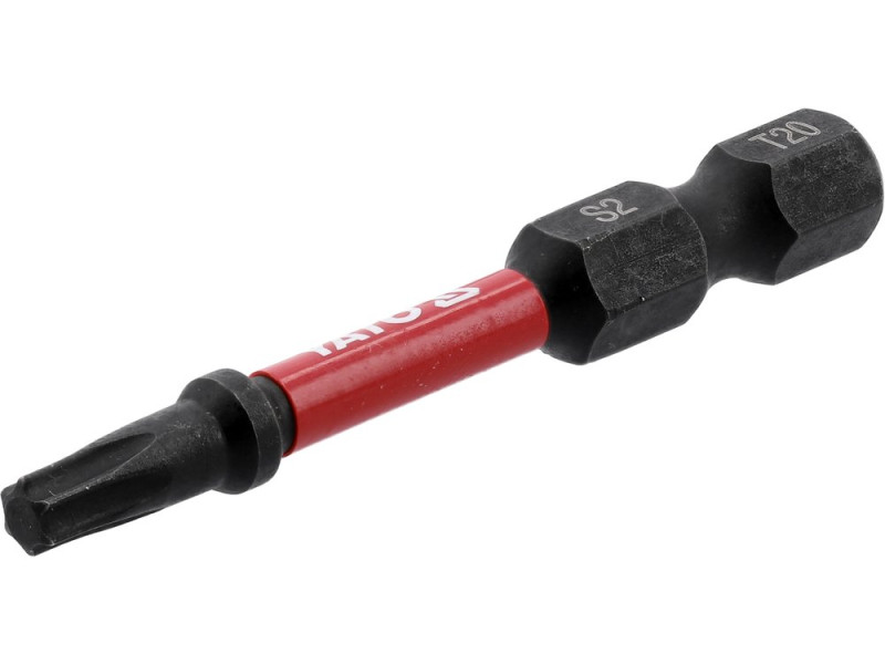 Набор бит ударных Torx T20 1/4" 50 мм YATO YT-78053, S2, 2 шт