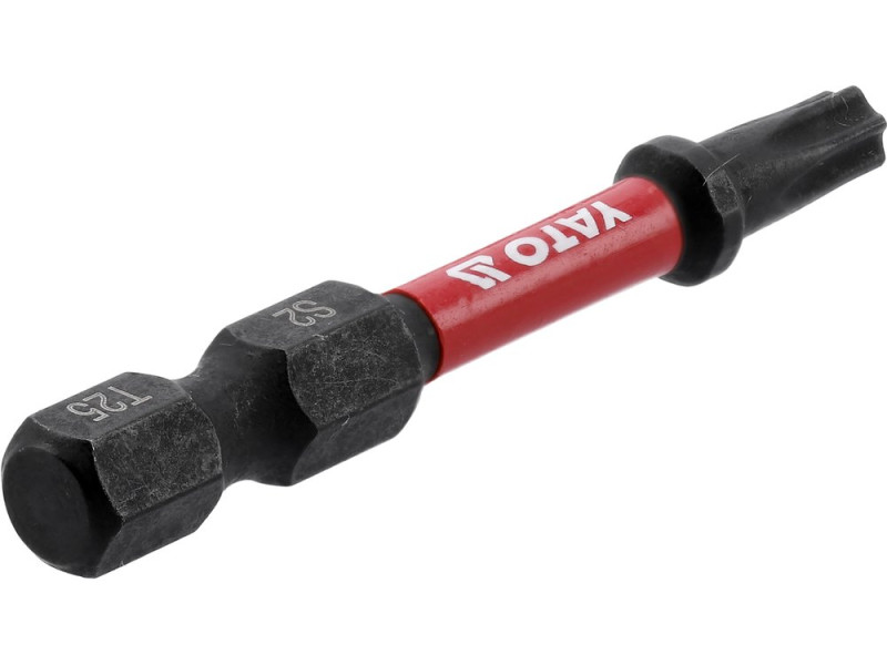 Насадка отверточная ударная YATO TORX T25 х 50 мм. HEX 1/4", 2 шт. (YT-78054)