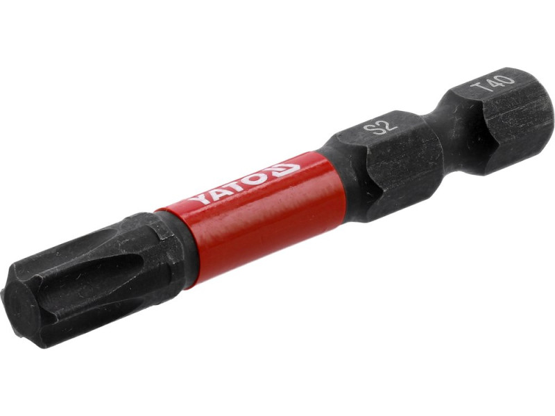 Насадка отверточная ударная YATO TORX T40 х 50 мм. HEX 1/4", 2 шт. (YT-78057)