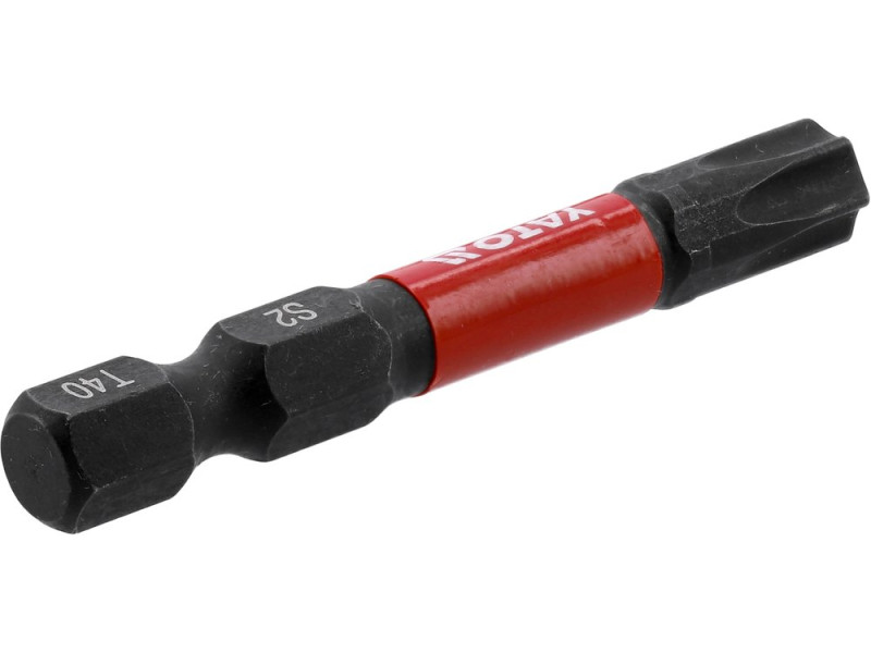 Насадка отверточная ударная YATO TORX T40 х 50 мм. HEX 1/4", 2 шт. (YT-78057)