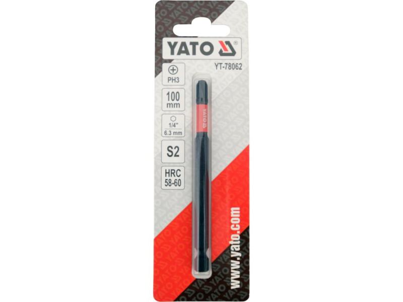 Біта ударна PH3 1/4" 100 мм YATO YT-78062