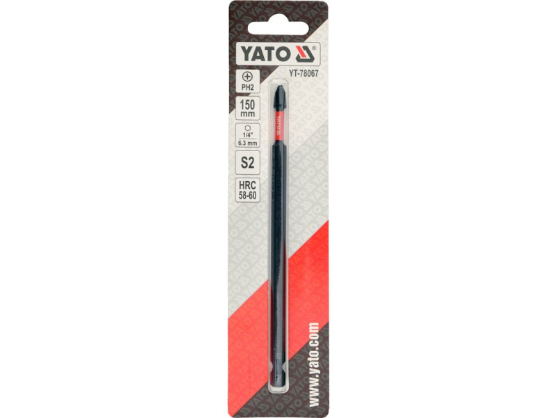 Біта ударна PH2 1/4" 150 мм YATO YT-78067
