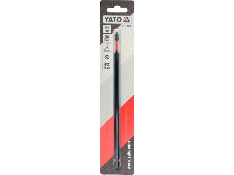 Біта ударна PH1 1/4" 200 мм YATO YT-78069