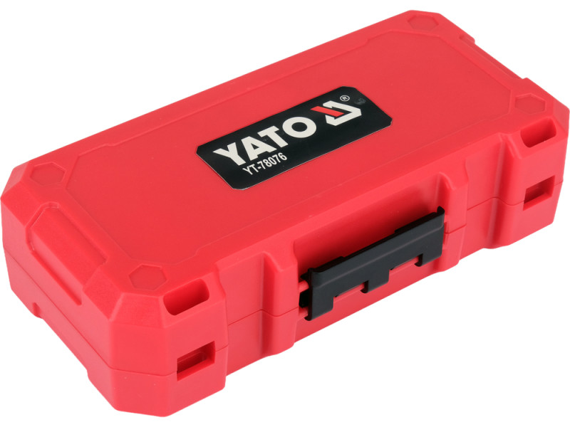 Насадки викруткі ударні YATO PH, SQ, Torx, SL магнітн тримачі з шпинделем 6-гранним 1/4", 39 шт [10]