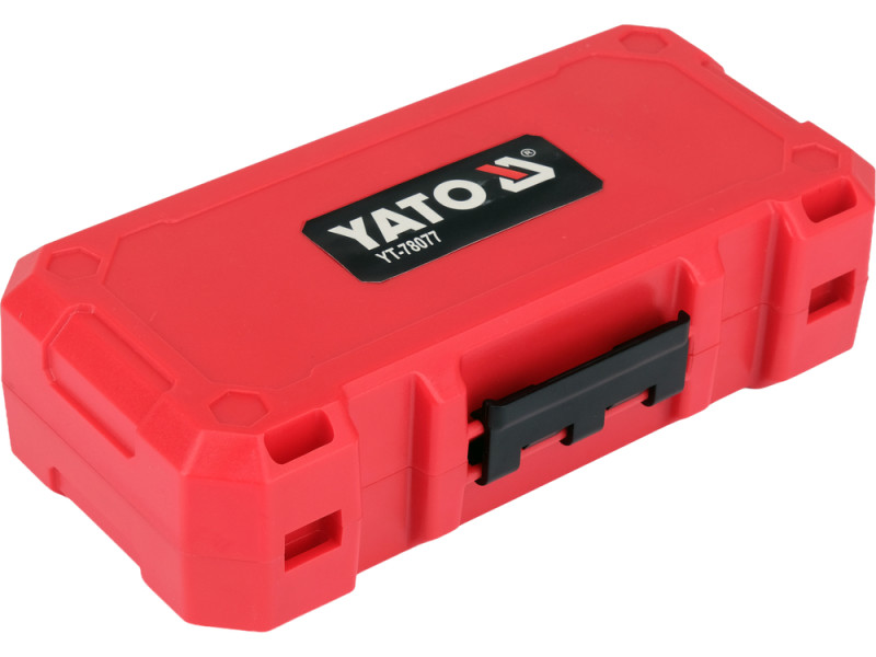 Насадки викруткі ударні YATO PH, PZ, SQ, Torx, SL, HEX магніт тримачі з шпинделем 6-гран 1/4", 68 шт