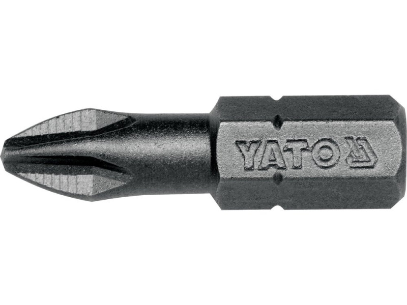 Набір біт PH2 YATO YT-7808, 25 мм, S2, 1/4" HEX, 50 шт