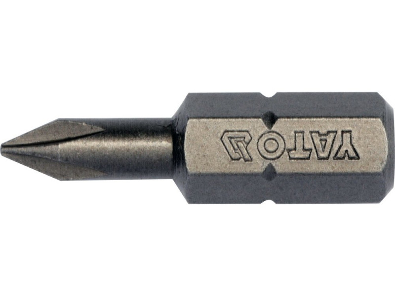 Набір біт Phillips PH0 25 мм YATO YT-78130, S2, 10 шт