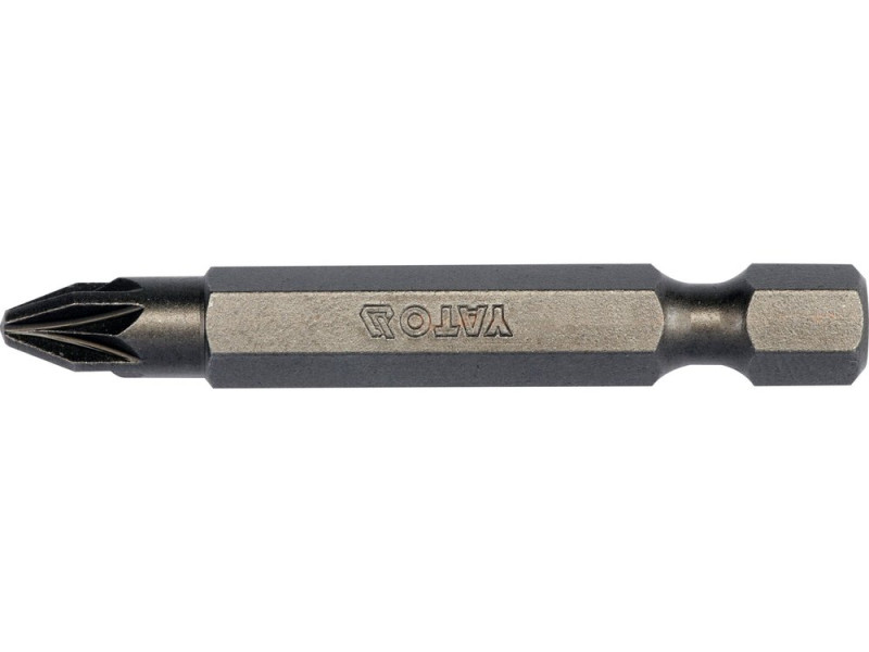 Набір біт Pozidriv PZ2 1/4" 50 мм YATO YT-78155, S2, 10 шт