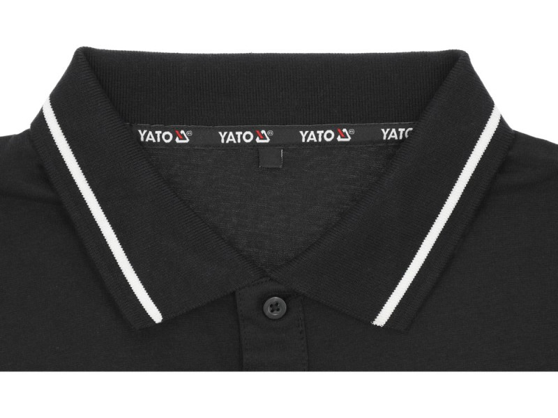 Поло рабочее YATO YT-78604, размер XXL, черное, 100% хлопок