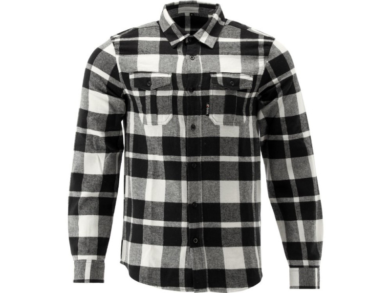 Сорочка фланелева біло-чорна, YATO розм. 3XL/ 84см х 65см,100%-бавовна (YT-78817)