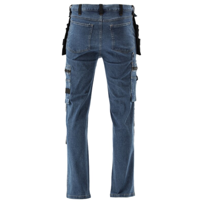 Штани робочі джинсові стрейч DARK BLUE YATO YT-79053, розмір L/XL