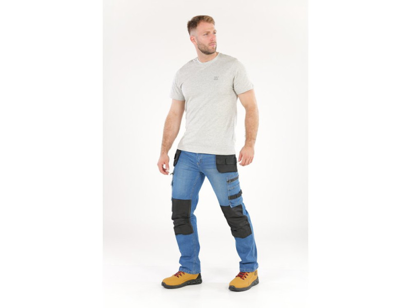 Штани робочі STRETCH JEANS YATO YT-79054, темно-сині, розмір XL