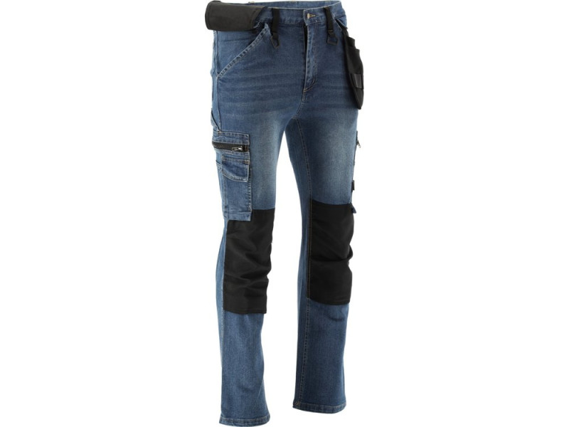 Штани робочі STRETCH JEANS YATO YT-79054, темно-сині, розмір XL