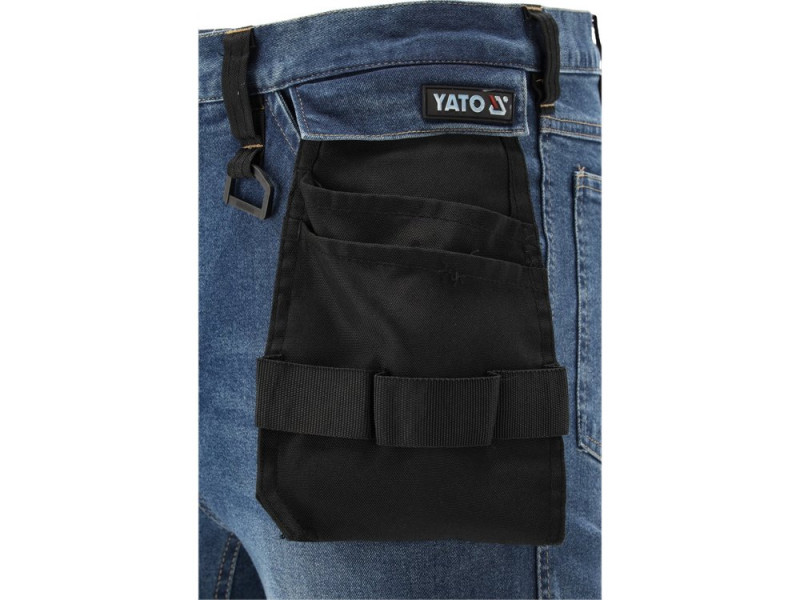 Штани робочі джинсові стрейч DARK BLUE YATO YT-79055, розмір XXL