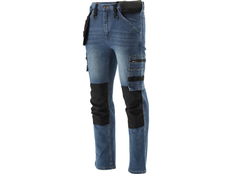 Штани робочі джинсові стрейч DARK BLUE YATO YT-79055, розмір XXL
