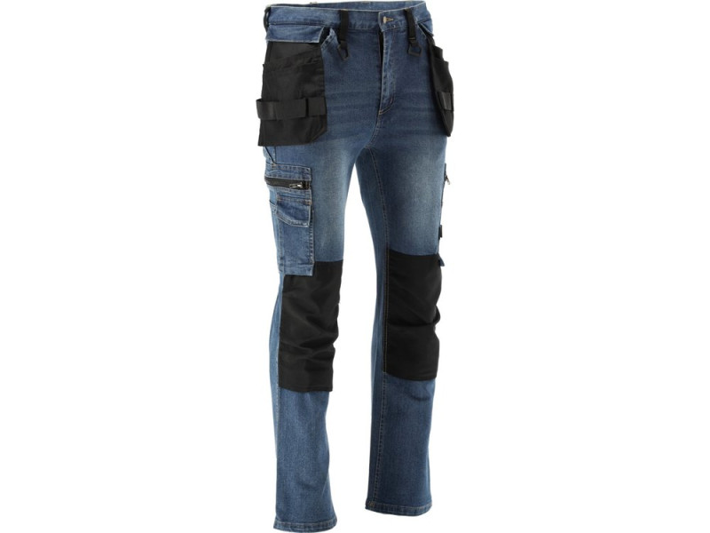 Штани робочі джинсові стрейч DARK BLUE YATO YT-79055, розмір XXL