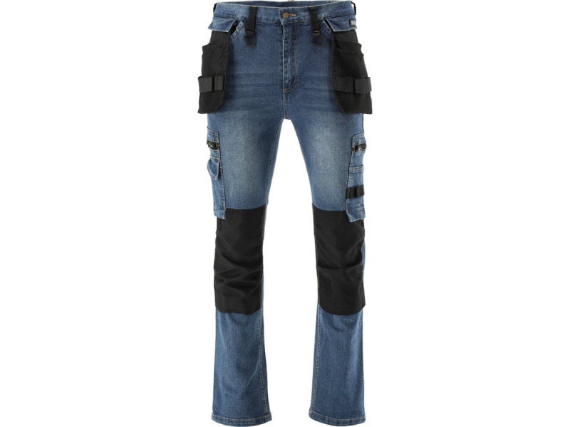 Штани робочі джинсові стрейч DARK BLUE YATO YT-79055, розмір XXL