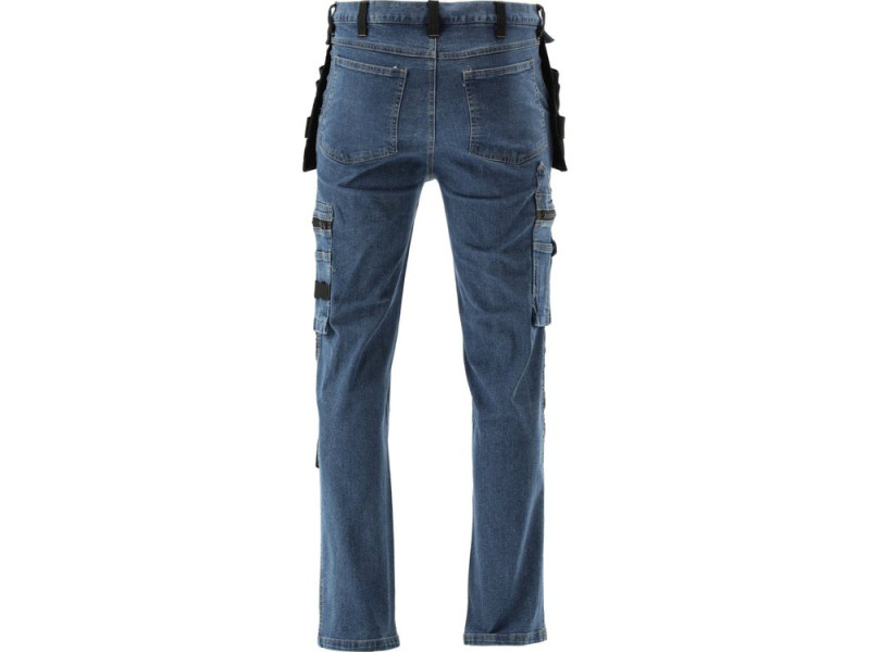 Штани робочі джинсові стрейч DARK BLUE YATO YT-79055, розмір XXL