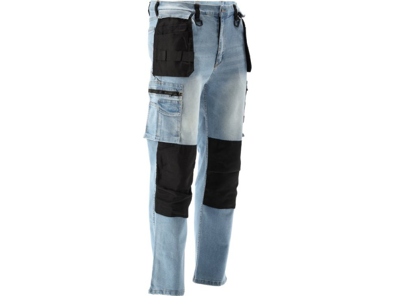 Штани робочі STRETCH JEANS YATO YT-79071, синьо-чорні, розмір M