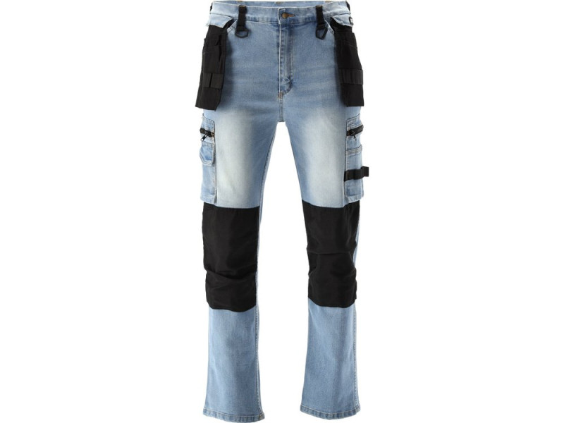 Штани робочі STRETCH JEANS YATO YT-79073, синьо-чорні, розмір L/XL