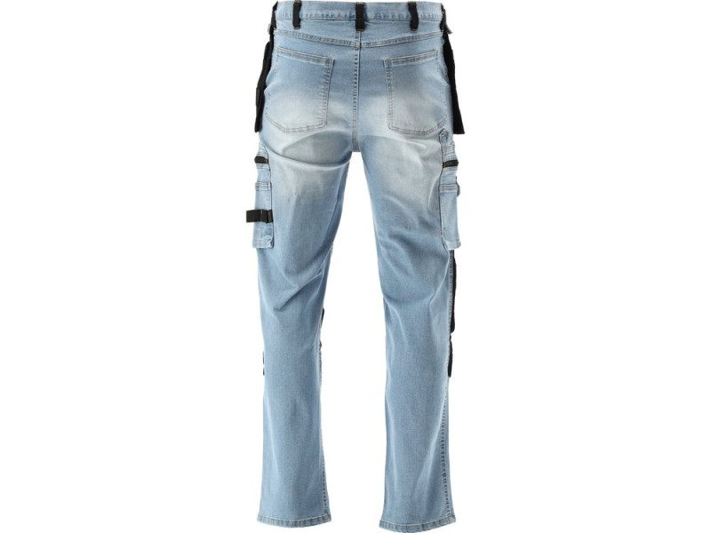 Штани робочі STRETCH JEANS YATO YT-79073, синьо-чорні, розмір L/XL
