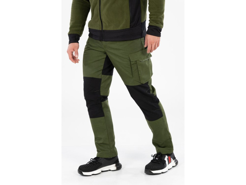 Брюки рабочие SERVAL YATO YT-79125, зелено-черные, размер XXXL