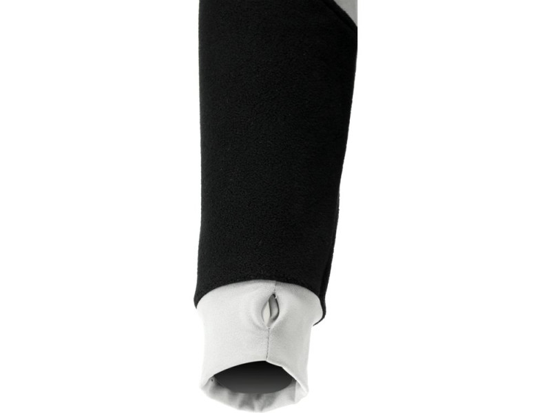 Кофта флісова з каптуром YATO YT-79174, розмір XXL, чорна з сірим