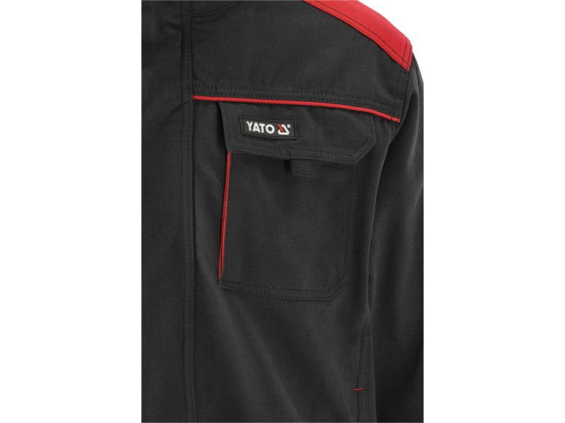 Толстовка рабочая COMFY YATO YT-79230, размер S, черно-красная, 300 г/м²