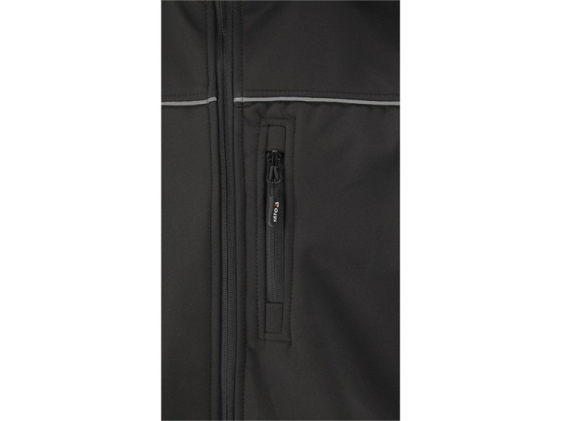 Куртка робоча SOFTSHELL з прикріп капюшоном YATO розм XL, чорна, 3 кишені, 96% поліест і 4% спандекс (YT-79553)