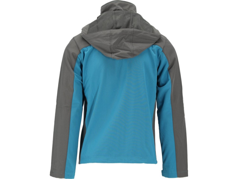 Куртка робоча SOFTSHELL з прикріпн капюшоном YATO розм S, синьо-сіра, 3 кишені, 96% поліес і 4% (YT-79560)