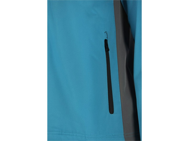 Куртка робоча SOFTSHELL з прикріп капюшоном YATO розм XXL, синьо-сіра, 3 кишен, 96% поліес і 4% (YT-79564)