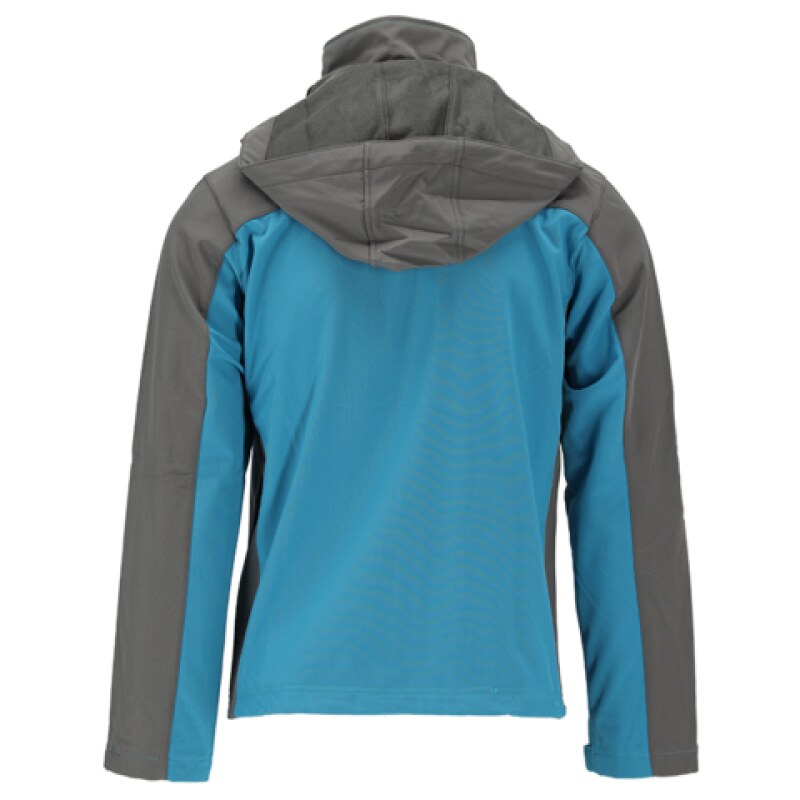 Куртка робоча SOFTSHELL з прикріп капюшоном YATO розм XXL, синьо-сіра, 3 кишен, 96% поліес і 4% (YT-79564)