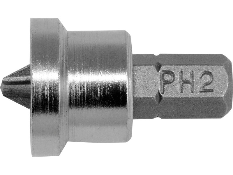 Набір біт PH2 з обмежувачем глибини YATO YT-7980, 25 мм, 1/4", 20 шт