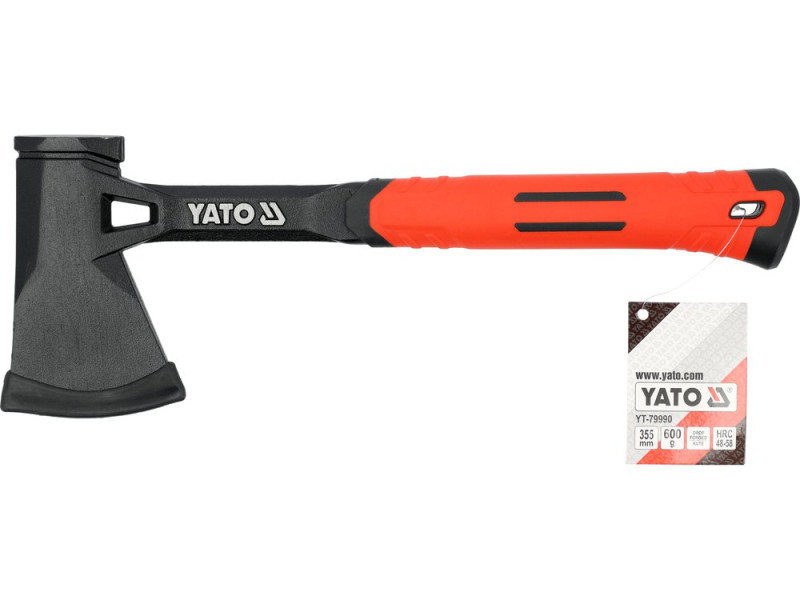 Сокира суцільнометалева YATO YT-79990, моноблок, 600 г, TPR