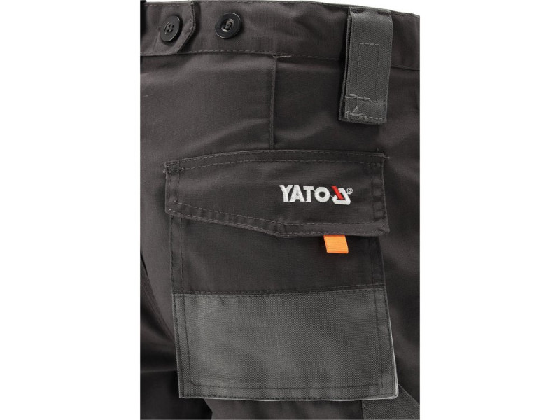 Штани робочі YATO YT-80183, чорно-сірі, 267 г/м², розмір M
