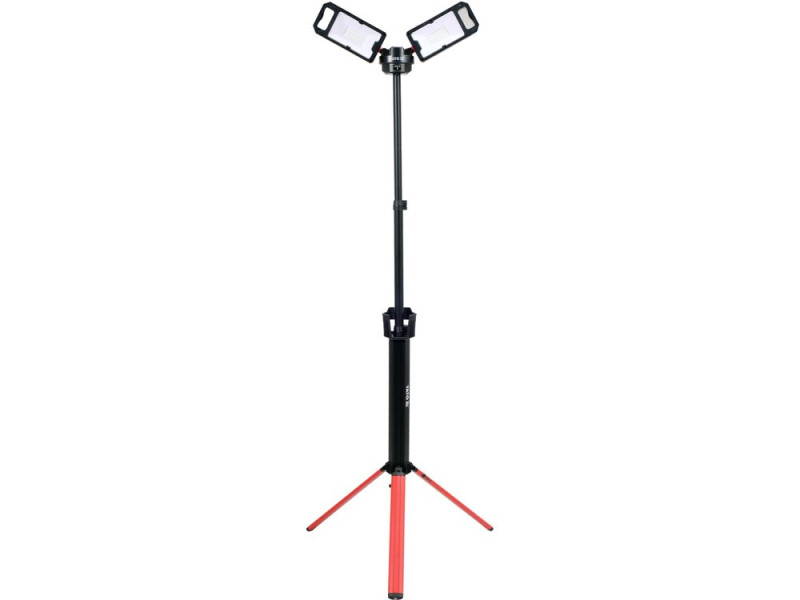 Прожекторы 2шт. 2828 SMD-диодные YATO: аккумул. 4,7 В, 500-5000 Lm, на штативе h=95-140 см (YT-81811)