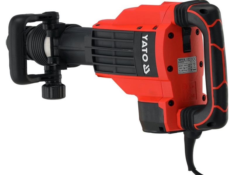 Молот відбійний мережевий SDS-MAX YATO: 230V, 1700 Вт, F= 40 Дж; + піка і долото (YT-82003)