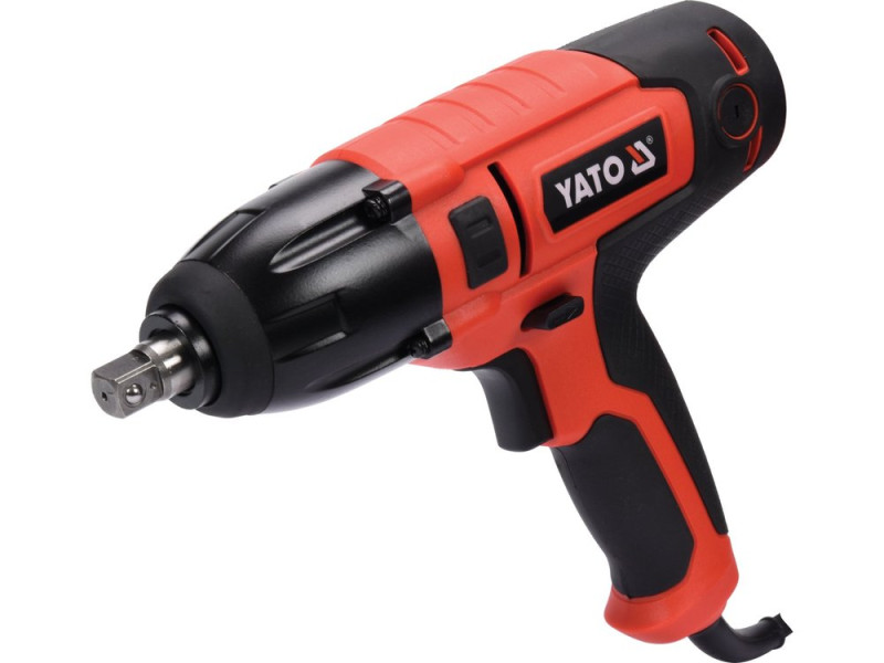 Гайковерт ударний мережевий YATO: 1/4" HEX x1/2" F, 450Вт, 450Нм, 3300 об/хв + 4 головки і кейс (YT-82020)