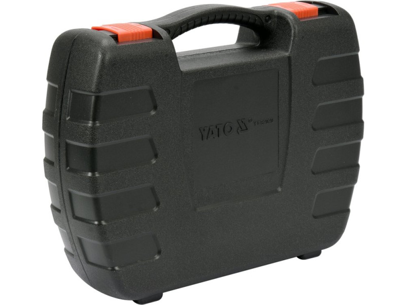 Гайковерт ударний мережевий YATO: 1/4" HEX x1/2" F, 450Вт, 450Нм, 3300 об/хв + 4 головки і кейс (YT-82020)