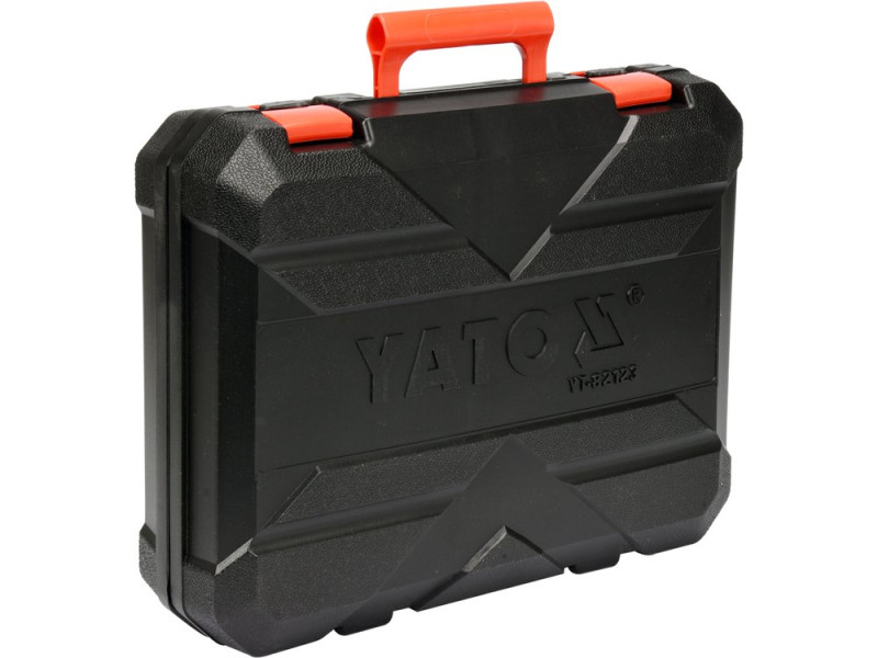 Перфоратор сетевой SDS+ YATO: P= 1100 Вт, J = 5 Дж. для сверл Ø≤ 32 мм, 3 сверла и 2 пика (YT-82123)