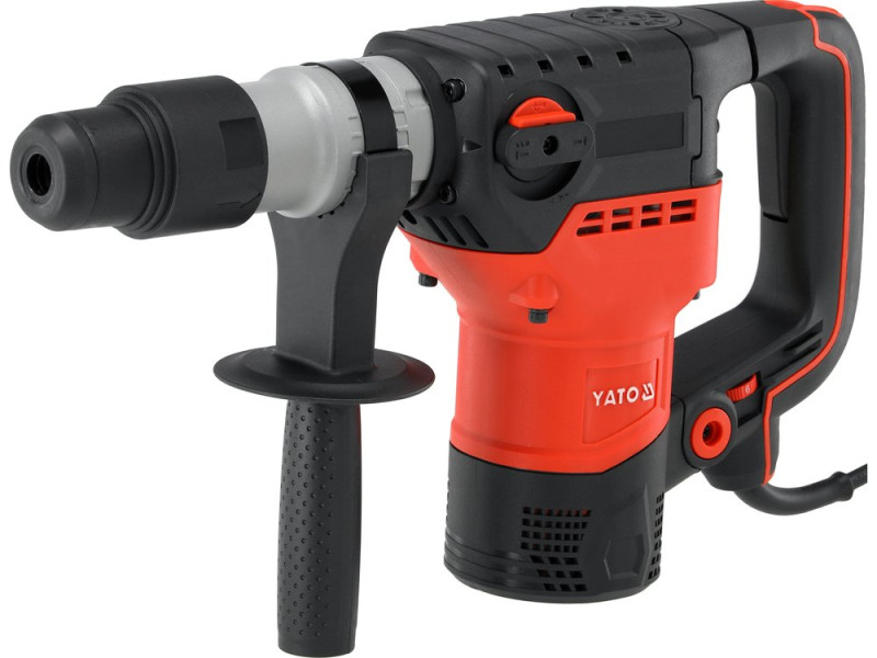 Перфоратор мережевий SDS-MAX YATO: P= 1600 Вт, J =15 Дж. макс. свердло Ø≤ 40 мм (бетон) 2 режими (YT-82132)