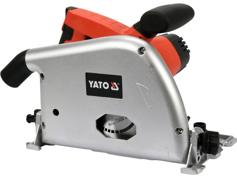 Пила дисковая сетевая погружная YATO: P=1,3 кВт, диск Ø=165/20x2,4мм, угол 45-90° (YT-82168)
