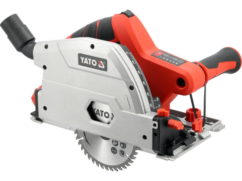 Пила дисковая погружная YATO аккумулят Li-Ion 18V, диск Ø=140/20 t= 2мм, угол 0-45° (БЕЗ АККУМУЛЯТОРА) (YT-821702)