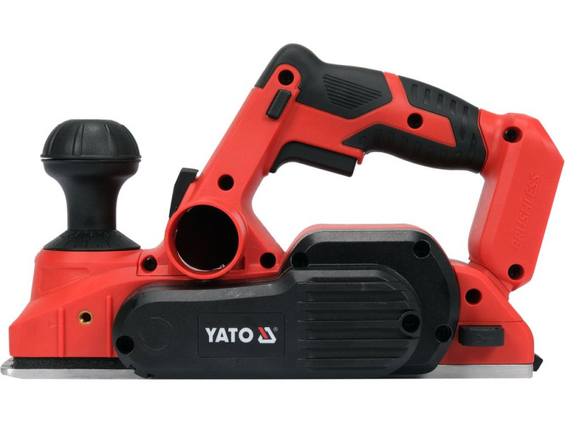 Рубанок аккумуляторный бесщеточный YATO Li-Ion 18V плат. b= 82мм,глуб.струга-0-2мм(БЕЗ АККУМУЛЯТОРА) (YT-82192)