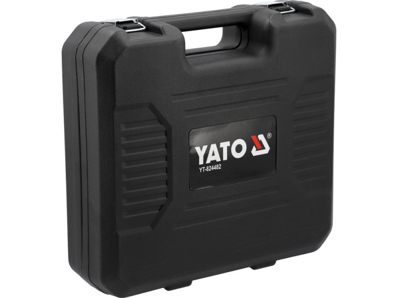 Паяльник для пластика YATO акумул. Li-Ion 18 В 2 АГод, 60 Вт, макс. t= 500ºC у футлярі з обладнанням (YT-824482)